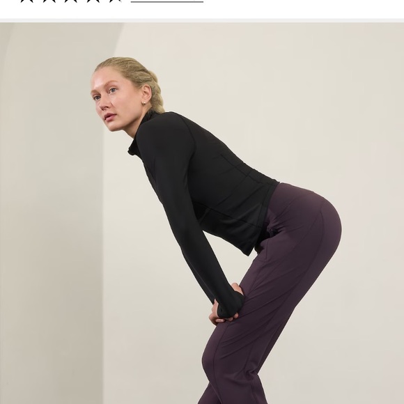 Athleta Rainier mid rise jogger burgundy size Medium - Picture 3 of 12